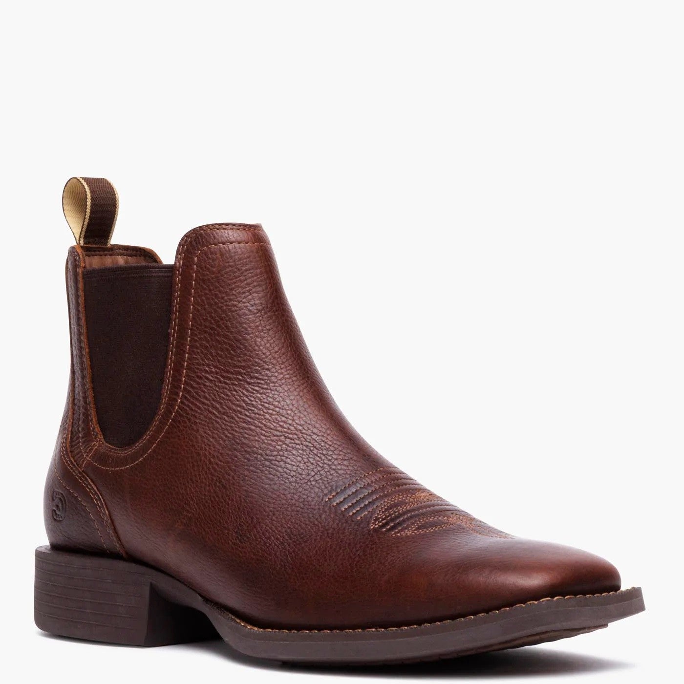 JUSTIN JP2502 MEN'S DAYNE BUCKSKIN TAN JEWEL BLU BOOTS | Young's