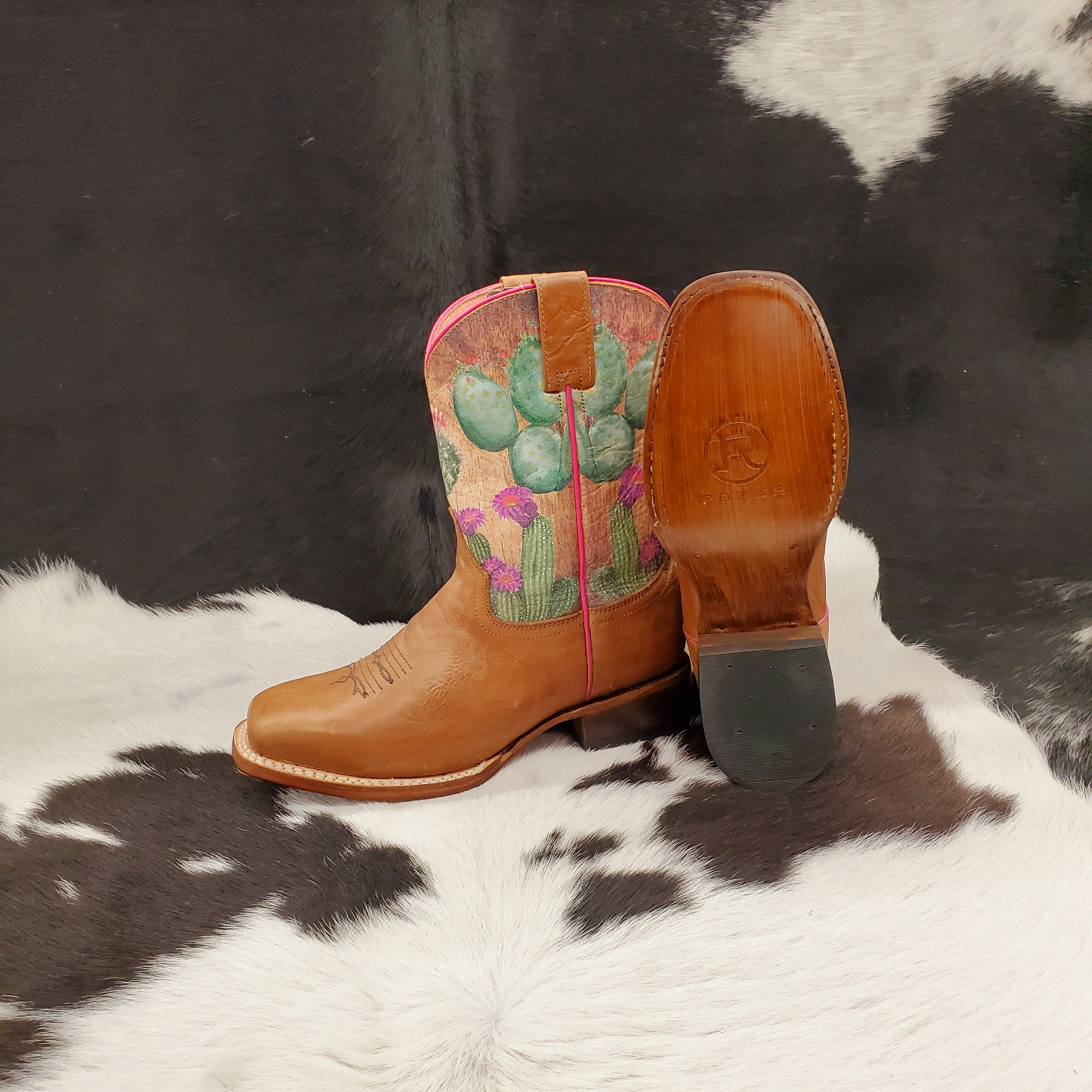 ROPER 9-18-7022-1544 GIRLS FLORAL TOP BOOT | Young's Western Wear