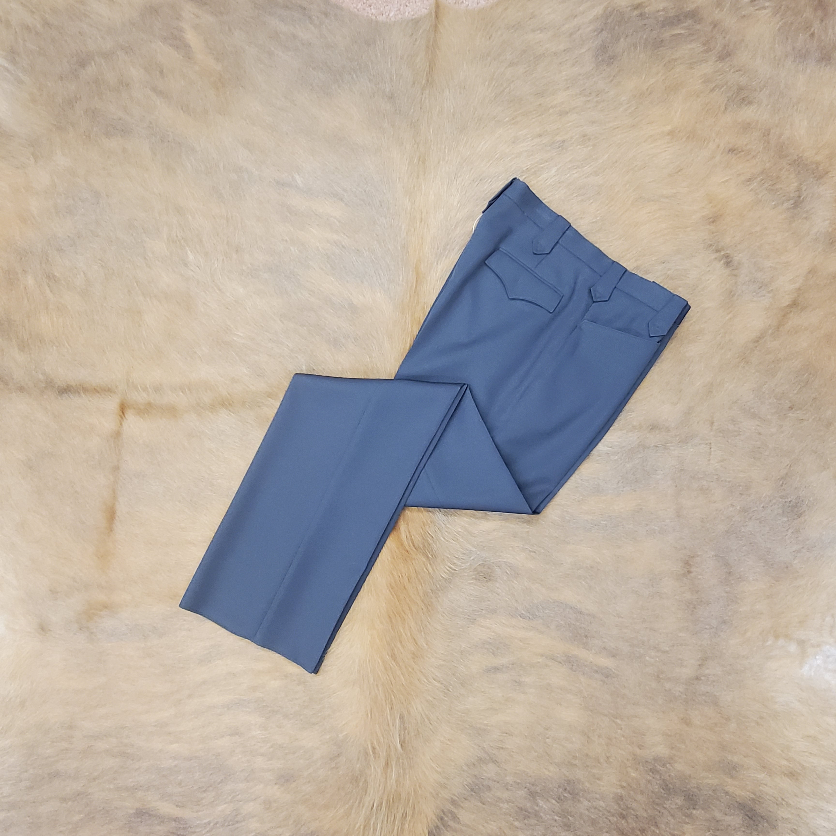 Bergati Dress Pants Men 32 Unhemmed Straight Pleated Green Polyester *Read*  | eBay