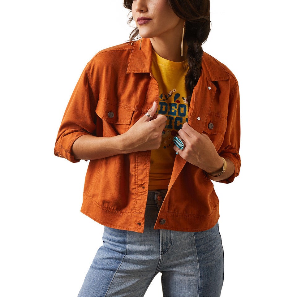 ARIAT 10043664 WOMEN'S CACTUS TRUCKER JACKET AUTUMNAL